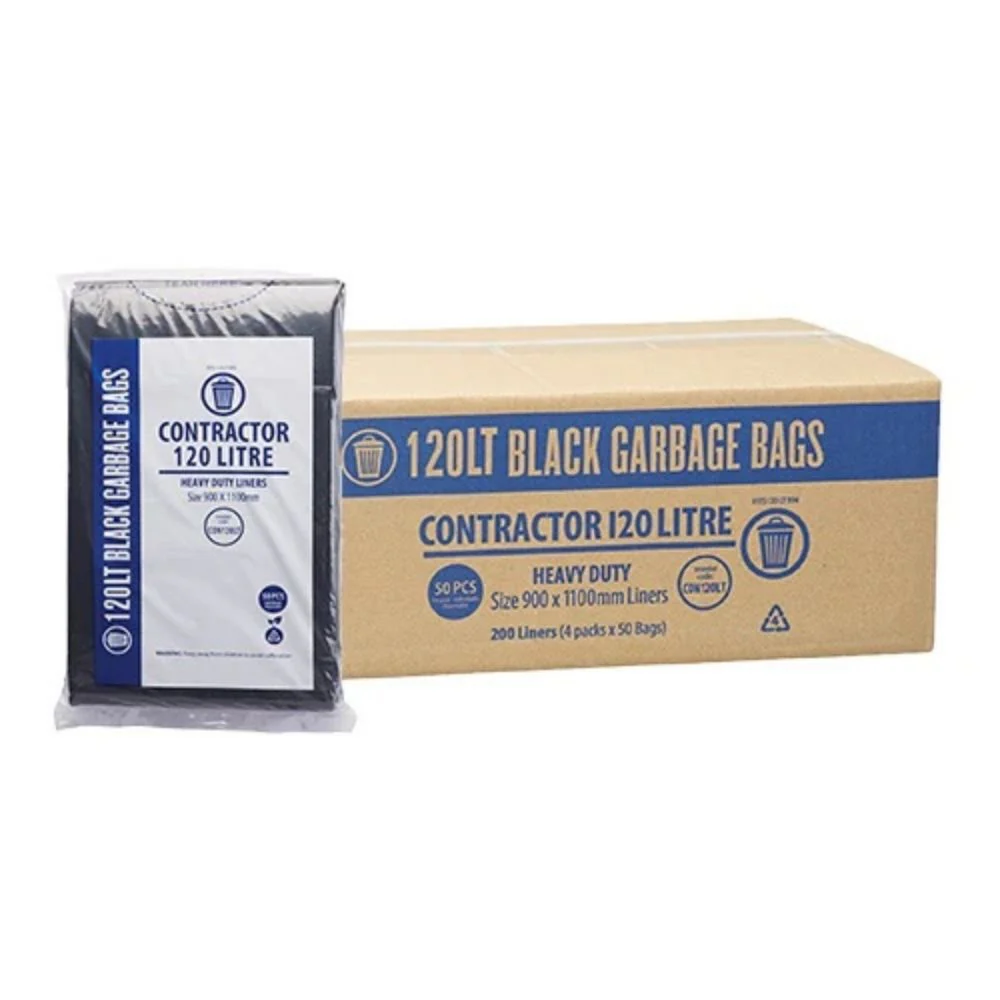Contractor Black Garbage Bags – Heavy-Duty & Puncture-Resistant